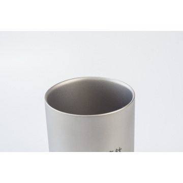 Pure Titanium Double Wall Water Mugs